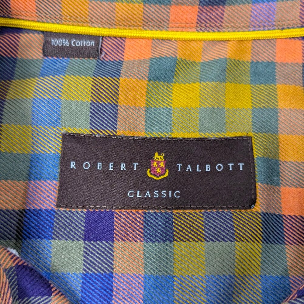 Robert Talbott Button Down Long Sleeve Shirt Larg… - image 7